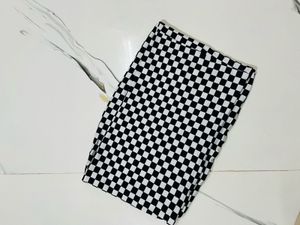 Checkerboard Print Tube Top
