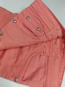 Coral Skinny Fit Pants for girls and women