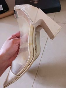 Chic Transparent Block Heels