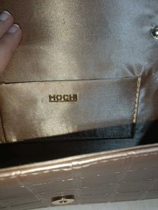 Mochi Gold Textured Clutch Bag