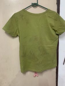 Lime Green V-Neck T-Shirt