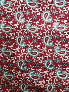 Red Paisley Print Kurta