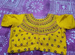 Beautiful Border Work Saree with blouse size 34