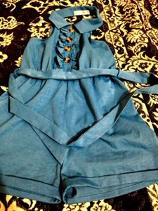 Cute Denim Romper for Girls