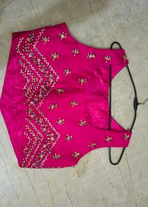 🔥Ready to wear hot pink saree with belt 🥰