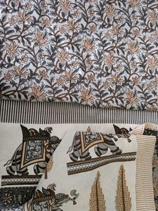 double bed pure cotton beautiful jaipuri bedsheet