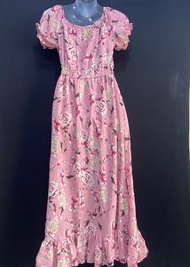 Women Pink Dress | Bust 34 | Length 50