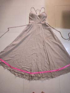 Long Party Slit Cut Dress
