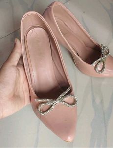 3.5inch  Pink Bow Heels