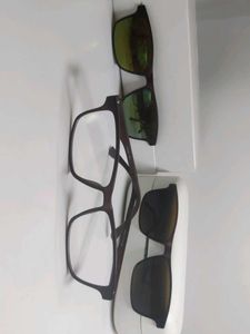 Clip-on Sunglasses with Prescription Frames
