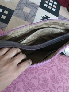 Lavender Shoulder Bag used and with wallet asfree