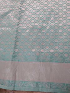 Elegant Teal Saree with blouse