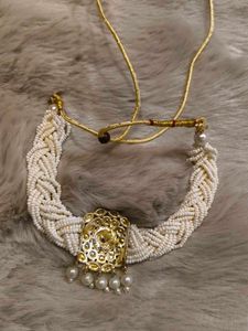 Elegant Kundan Necklace &amp; Earring Set