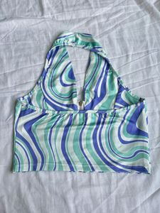 Printed crop top