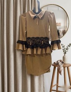 Girls' Stylish Tan Outfit