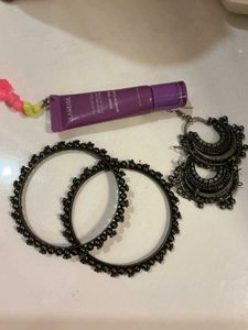 Oxidised Black Beaded Kadas