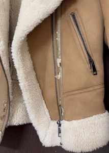 Faux Shearling Biker Jacket