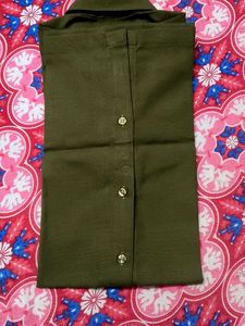 Olive Green Formal Shirt