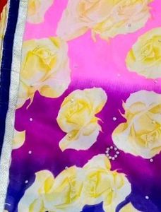 Stunning Floral Print Saree
