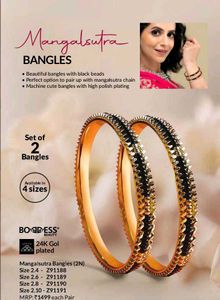 Avon Gold &amp; Black Beaded Bangles