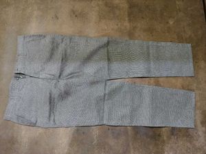 Men's Grey Striped Casual Pants