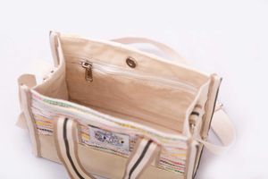 Wild Child Colorful Woven Mini Tote Bag