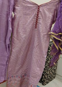 Elegant Purple Kurta Set