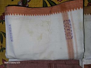 6 White Pure Cotton Gamchhas (Towel)