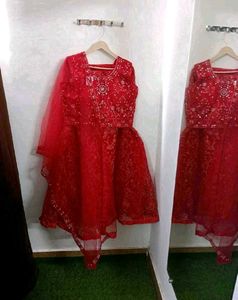 Stunning Red Embellished Lehenga Choli