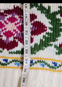 Floral Embroidered Knit Sweater