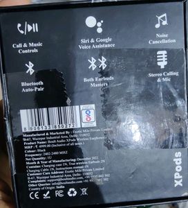 BOULT AUDIO xpods. New With Tag. No Coins
