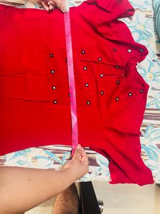 max brand red kurti for sale