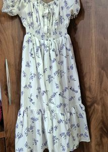 Floral Print Off-Shoulder Dress