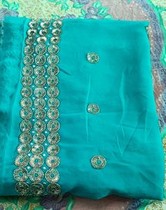 Saree With Unstitched Blouse