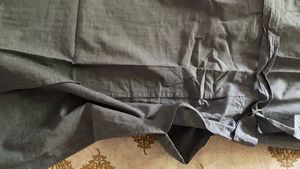 Greyish Blue Shirt Dress with Belt