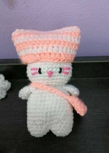 Handmade Crocheted Character Keychain