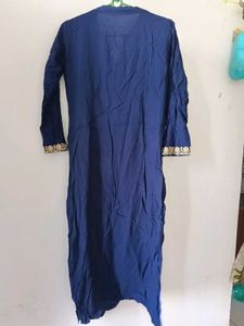 Black Kurta with White Polka Dots