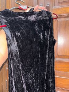 Black Velvet One-Piece Dress – Party 🥳 Wear