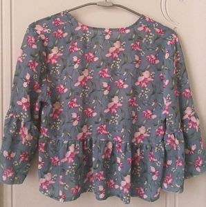 Floral Button Down Blouse