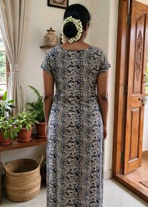 Elegant Printed Maxi Dress
