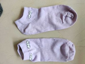 Cute Lavender &amp; Grey Socks Set