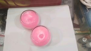 Beautiful Pink Scented Candles