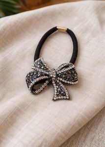 Sparkling Bow Hair Tie