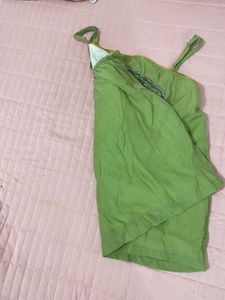Chinese traditional Embroidered Green Tank Top