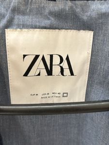 Zara Denim Bomber Jacket