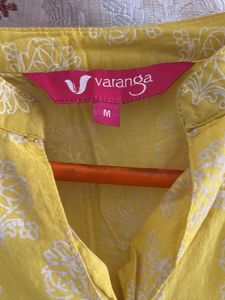 Yellow Printed Kurti buy 1get1