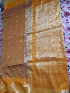 Silk Saree With Shinning Mixed Color