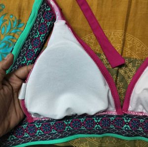 Vibrant Printed Bikini Top