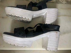 Black Heeled Sandals