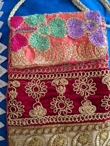 Embroidered Sling Bag